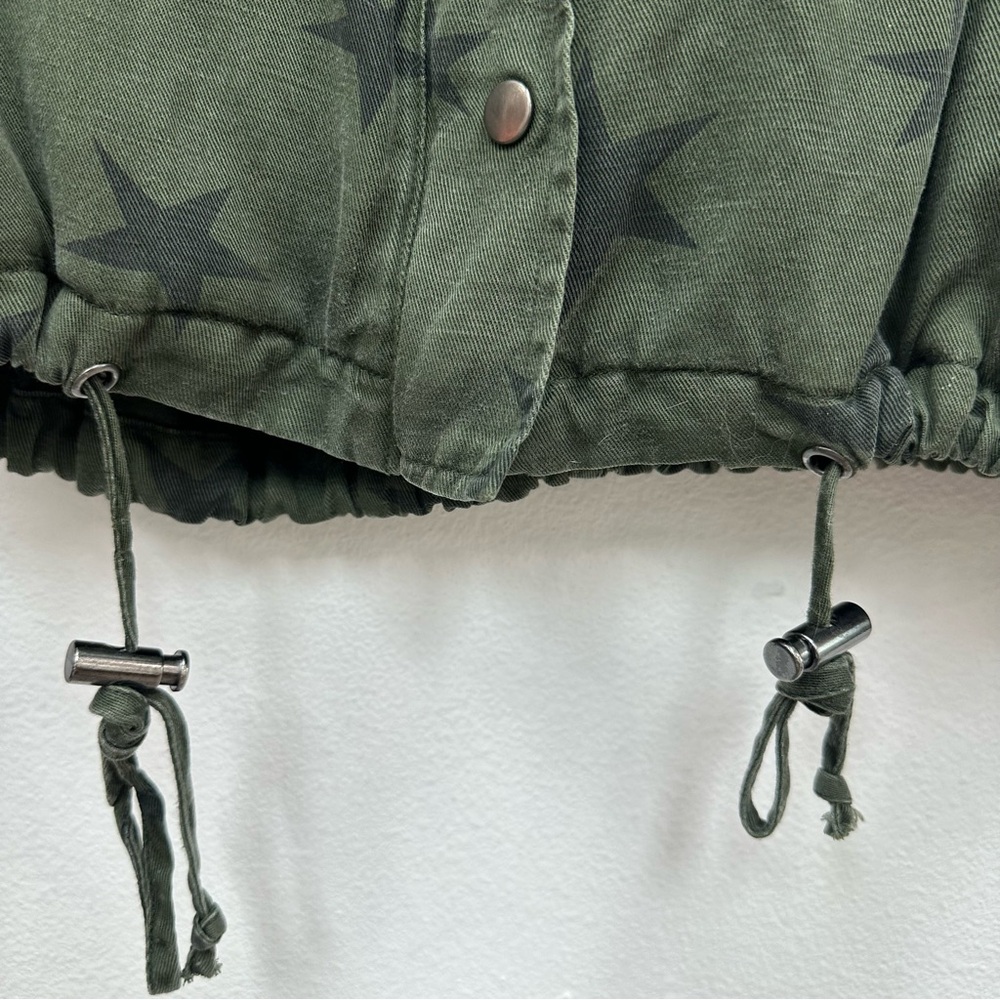 Rails Collins Jacket Sage With Black Stars Linen … - image 5